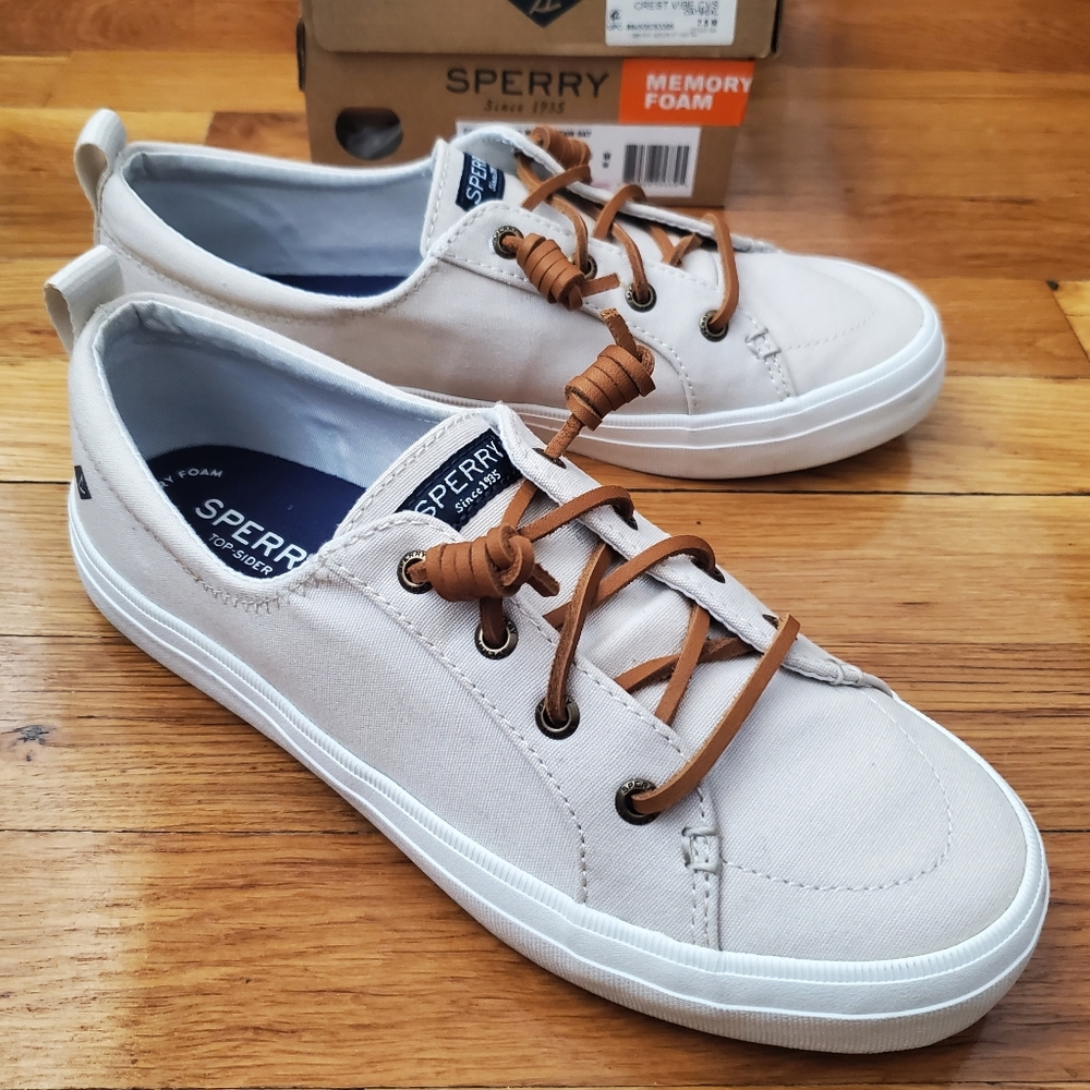 Sperry Womens Crest Vibe Canvas Sneakers Size 7.5 - Picture 10 of 13